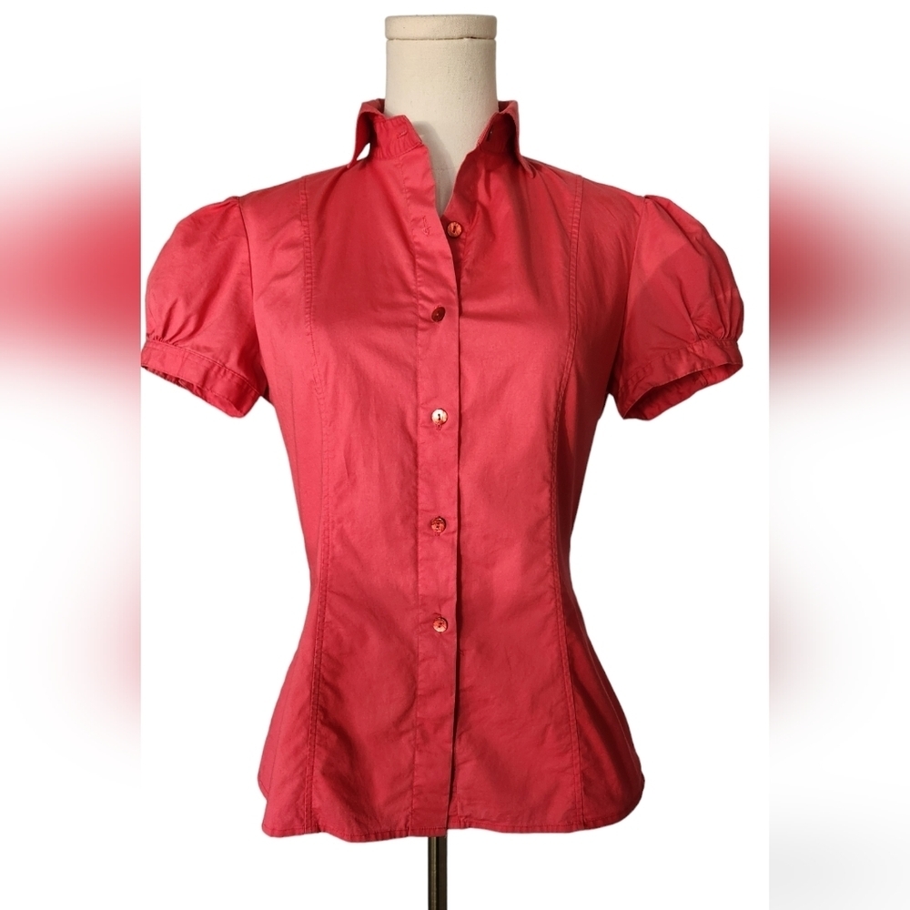 Benneton Bright Coral Blouse